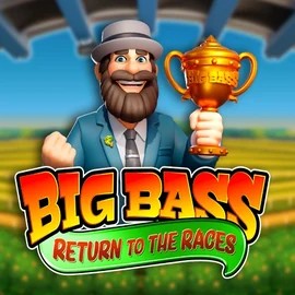 Big Bass Return to the Races online game logo by Pragmatic Play on paradiseplay-casino.com