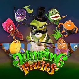 Jumping Fruits logo by Wazdan at Paradise Play Casino