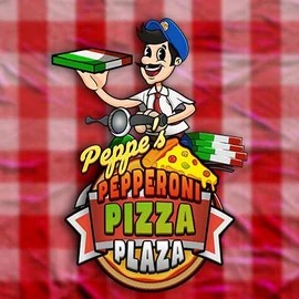 Peppe’s Pepperoni Pizza Plaza online game logo by Pragmatic Play on paradiseplay-casino.com