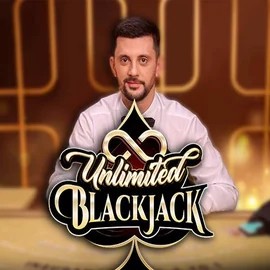 Unlimited Blackjack online game logo by Ezugi on paradiseplay-casino.com